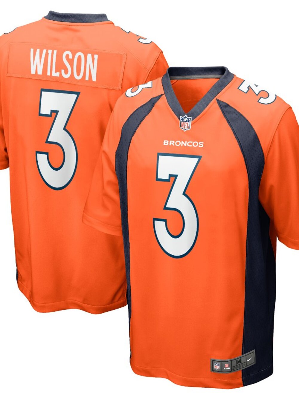 Russell Wilson Denver Broncos Nike Game Jersey - Orange